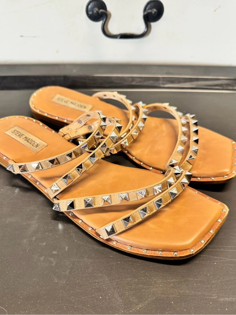 Steve Madden Women's Skyler Sandals Slip On Style SZ 7